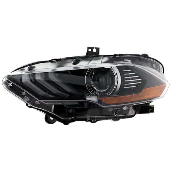 2018-2023 Ford Mustang - Driver Side Headlight, with Bulb, LED, Clear Lens