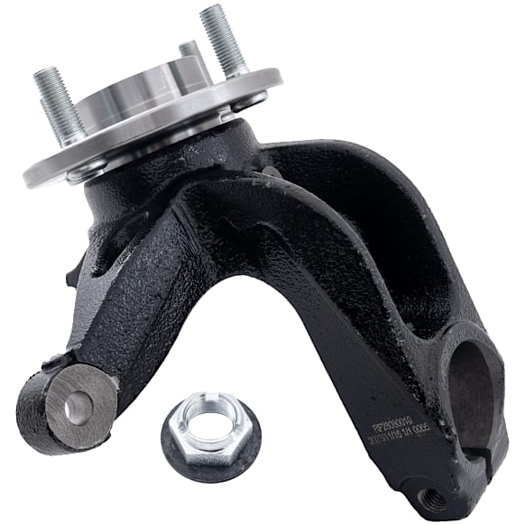 Front, Driver Side Steering Knuckle, Without Backing Plate, With Bearing, Without Dust Shield