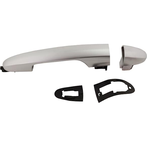 Front or Rear, Driver Side Silver Exterior Door Handle, Without Key Hole