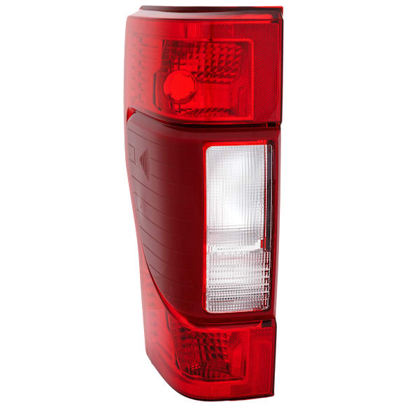 2022 Ford F-250 Super Duty XLT - Driver Side Halogen Tail Light, Without bulb(s), For Models With Blind Spot Detection, Clear & Red Lens, CAPA Certified