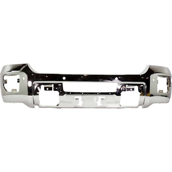 2017 GMC Sierra 2500 HD - Front Bumper, For Models With Parking Aid Sensor, Chrome