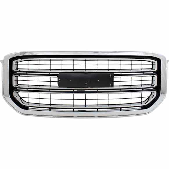 2015-2020 GMC Yukon - Grille Assembly, Chrome Shell with Black Insert