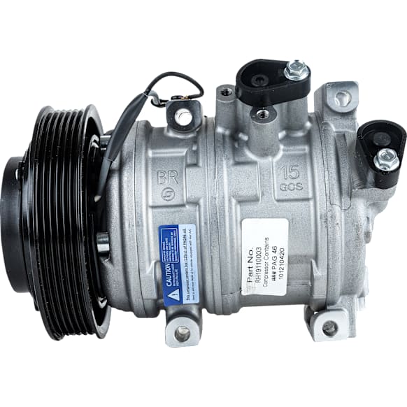 2011 Honda Accord EX - A/C Compressor, For Models With 10SR15C Compressor Type, With Clutch, 6-Groove Pulley, 6 Cyl 3.5L