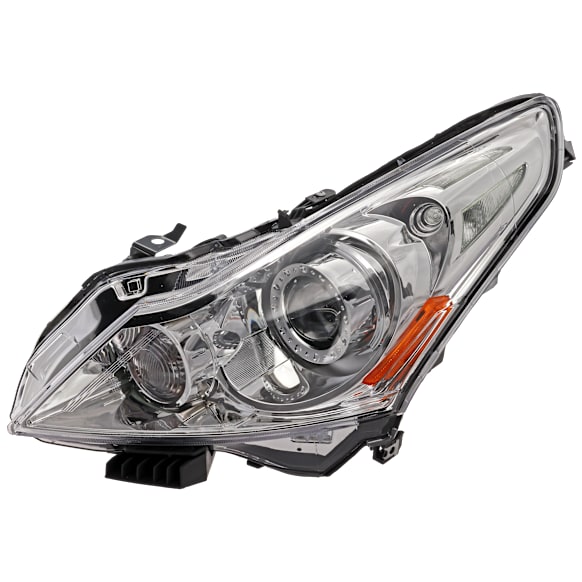 2010-2013 Infiniti G37 - Driver Side Headlight, without Bulb, HID/Xenon, Clear Lens, without HID Bulb and Ballast