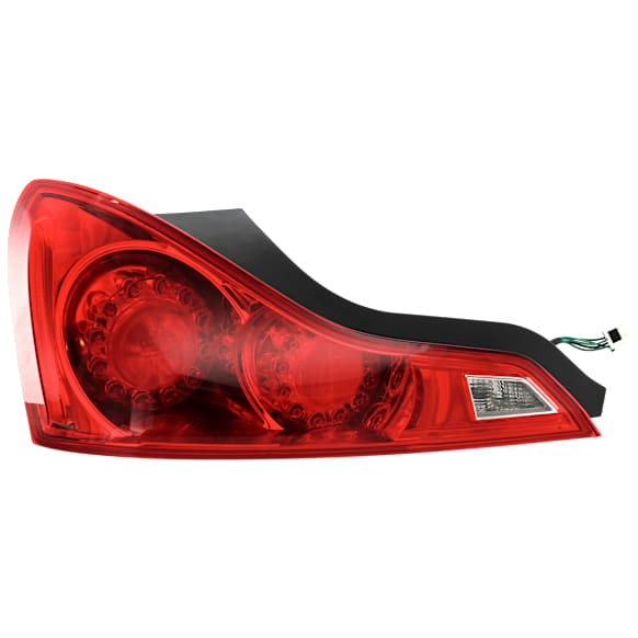 2012 Infiniti G37 Base - Driver Side Halogen Tail Light, With bulb(s), Coupe, OE Replacement