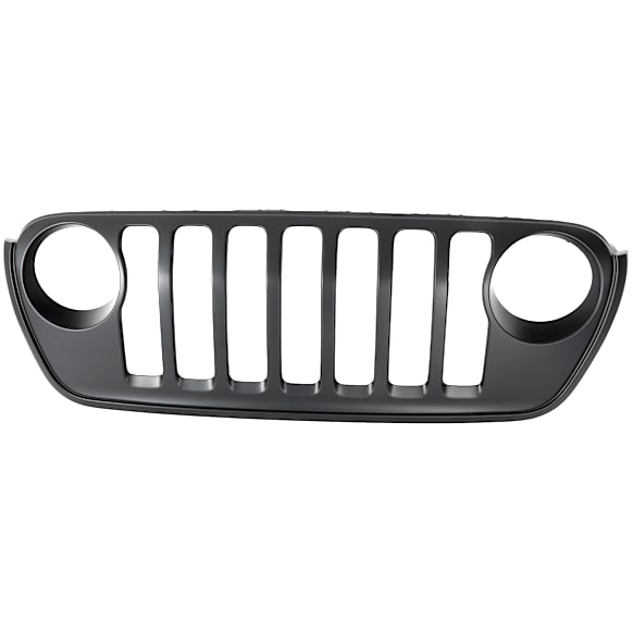 2018 Jeep Wrangler - Grille, Painted Black, For Models With Off Road Camera, Type1