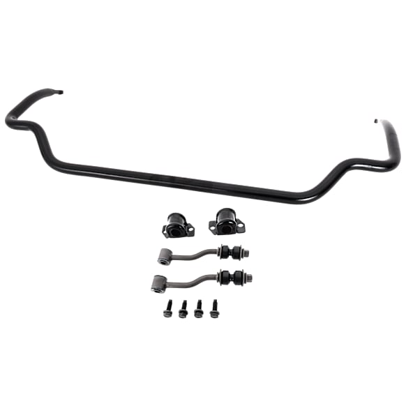 Front Sway Bar Kit, Steel, 1.02 in., Non-adjustable, Black