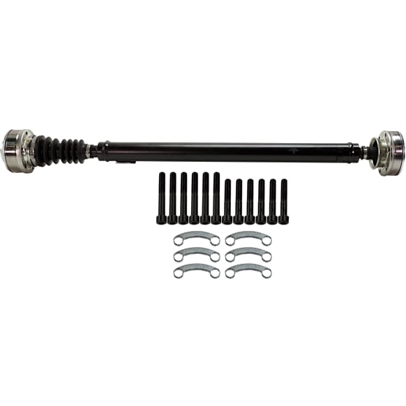 Front Driveshaft, 35.13 inch Length, All Wheel Drive/Four Wheel Drive, Automatic Transmission, NV245 Quadra-Trac II Transfer Case, With Sales Code DHX (Quadra-Trac II Full-Time Active 4WD)