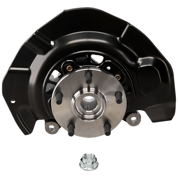 Front, Driver Side Steering Knuckle, With Bearing, With Dust Shield