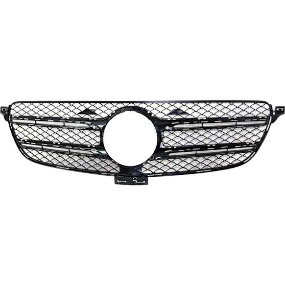 2016 Mercedes Benz GLE350d 4Matic - Grille, Textured Black, For Models Without Surround View Camera
