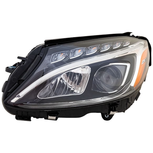 2015 Mercedes Benz C300 - Driver Side LED With bulb(s), Sedan, For Models Without Adaptive Headlight, OE Replacement