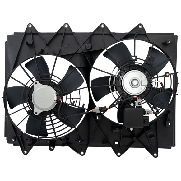 2014 Mazda CX-9 - Radiator and A/C Condenser Fan 6 Cyl 3.7L, For Models With Standard Duty Cooling, Without Towing Package, Dual fan