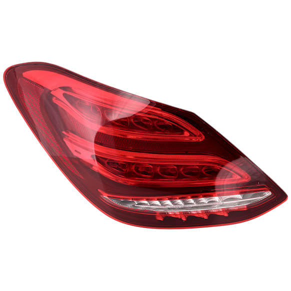 Driver Side Tail Light, with Bulb, Halogen, Clear and Red Lens, CAPA CERTIFIED