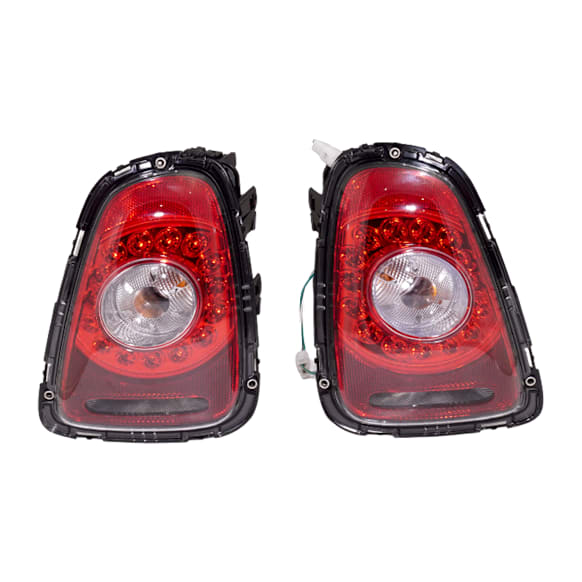 2007-2010 Mini Cooper - Driver and Passenger Side Tail Light, with Bulbs, Halogen/LED, Clear Lens