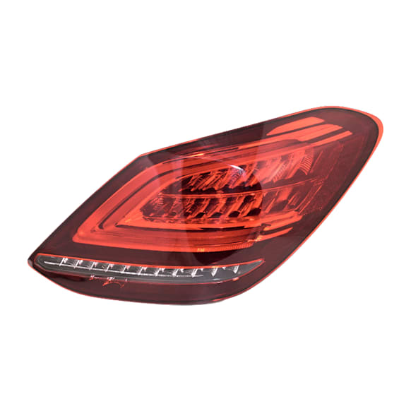 Passenger Side Tail Light, with Bulb, LED, Clear and Red Lens
