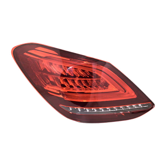 Driver Side Tail Light, with Bulb, LED, Clear and Red Lens