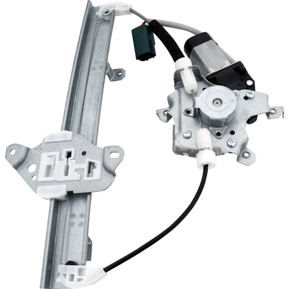 Rear, Passenger Side Window Regulator, Power, with Motor