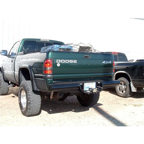 1998 Dodge Ram 1500 - Rear Bumper, 8 in. Drop; 1000 lb. Tongue Weight; 10000 lb. Towing Capacity; Retains Factory Receiver, Gloss Black Powdercoated