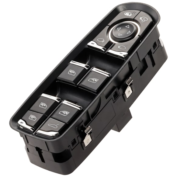 Front, Driver Side Window Switch, Black