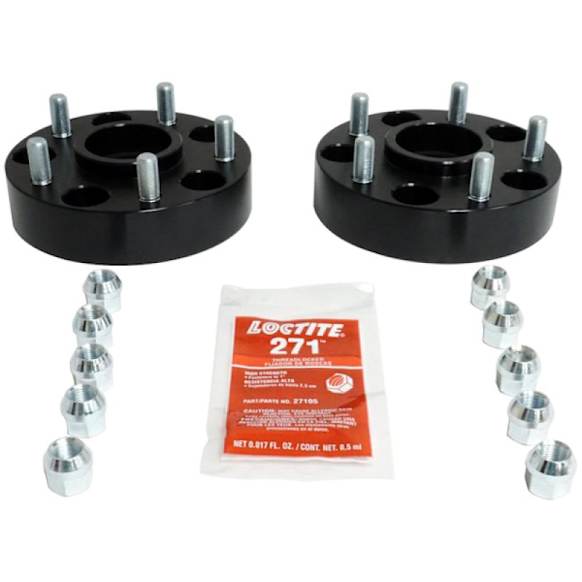 RT32013 Wheel Spacer - Anodized Black, Aluminum, Direct Fit, Set of 2