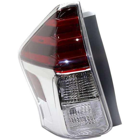 2015-2018 Toyota Prius V - Driver Side Tail Light, with Bulb, LED, Clear and Red Lens