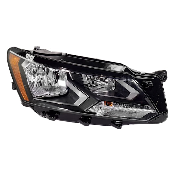 2016-2019 Volkswagen Passat - Passenger Side Headlight, with Bulb, Halogen, Clear Lens