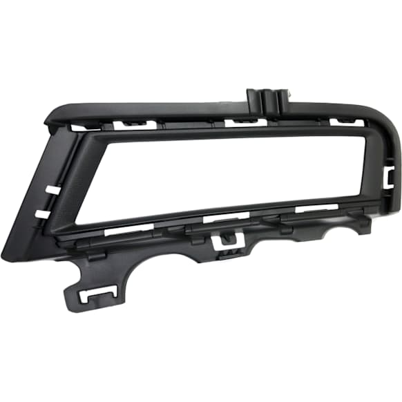 Front, Driver Side Fog Light Trim, Textured Black, without Chrome Molding