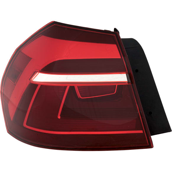 2017 Volkswagen Passat S - Driver Side, Outer Halogen Tail Light, With bulb(s), Mounts On Quarter Panel, Production Date From July 4 2016, OE Replacement