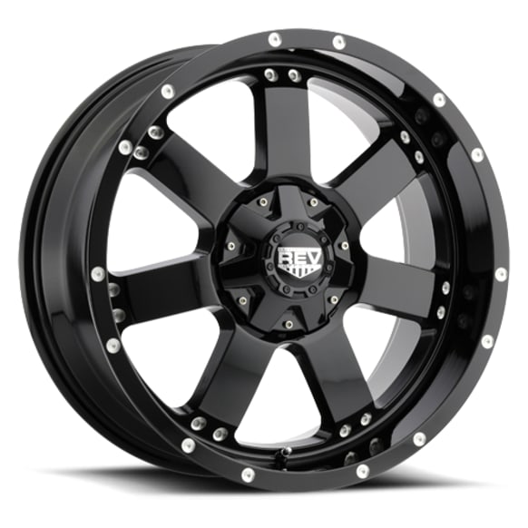 885B-7908312 Aluminum Black Wheel, 17 in. X 9 in., 6 x 5.5 in. Bolt Pattern