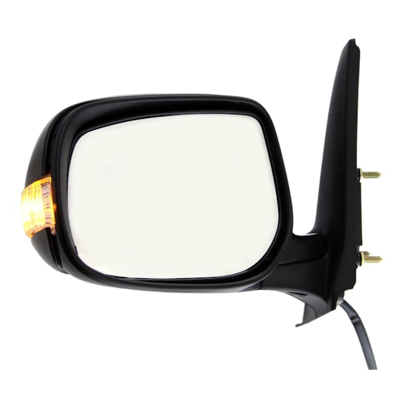 2012 Scion xB - Driver Side Mirror, Power Adjust, Non-Heated, Paintable, Manual Folding, In-housing Signal Light, No Blind Spot Feature, No Memory, No Puddle Light, No Auto-Dimming
