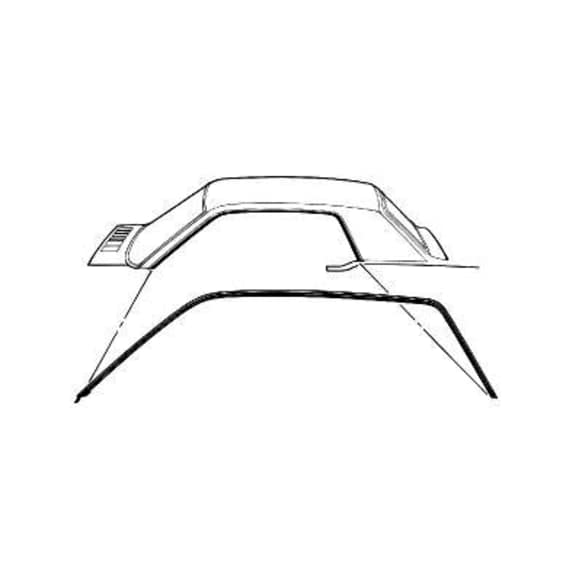 C5ZZ-6551222-3C Roof Rail Seal - Direct Fit, 2 pieces
