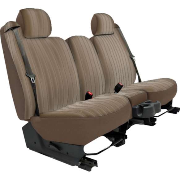 2011 Chevrolet Silverado 3500 HD - Front Row Seat Cover, With Seat Airbags:Headrest And Pocketsopen Standard, Toast, Made of Velour, Solid Design, Low Back Bucket