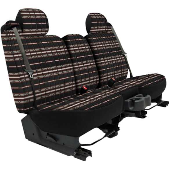 2014 GMC Terrain - Front Row Seat Cover, With DVD In Backrest, Airbags, Headrest And Pocket Openings Std., Black, Made of Tweed, Southwest Design, Low Back Bucket