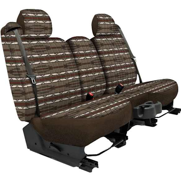2012 Jeep Liberty - Front Row Seat Cover, Without Fold-Flat Pass Backrest, Without Seat Airbags, Headrest Openings Std., Taupe, Made of Tweed, Southwest Design, Low Back Bucket