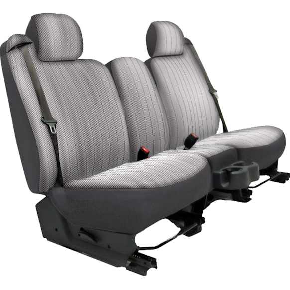 2015 Jeep Wrangler - Second Row Seat Cover, 2-Door, Headrest Openings Standard, Silver, Made of Velour, Solid Design, Solid Backrest And Cushion Bench