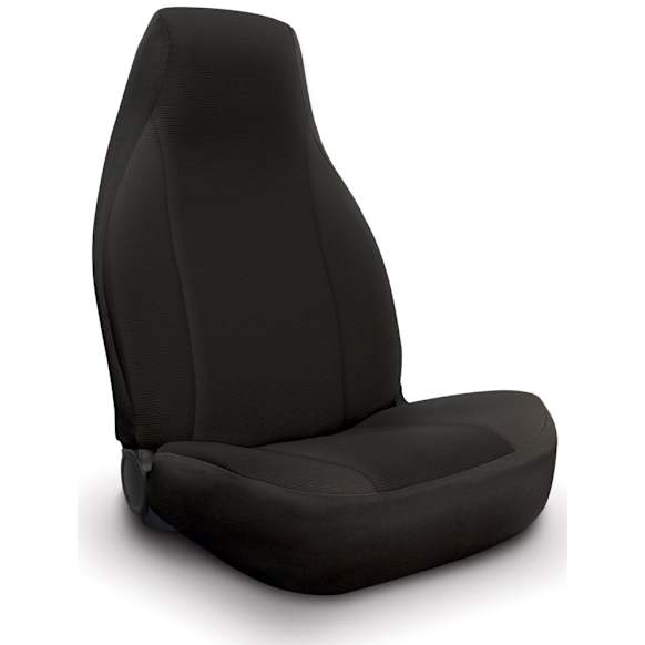 2014 GMC Sierra 1500 - Second Row Seat Cover, Extended Cab Pickup, Headrest Openings Standard, Has Cushion Indent, Charcoal, Polyester, Solid Design, 60/40 Split Backrest And Cushion