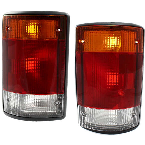1992 Ford E-150 Econoline Base - Driver and Passenger Side Halogen Tail Light, Without bulb(s), OE Replacement