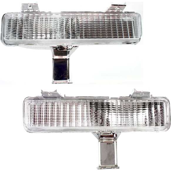 Front, Driver and Passenger Side Turn Signal Light, Without bulb(s)
