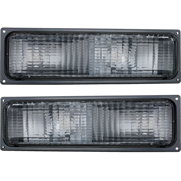 Front, Driver and Passenger Side Turn Signal Lights, without Bulb, For Models with Composite Head Lamps