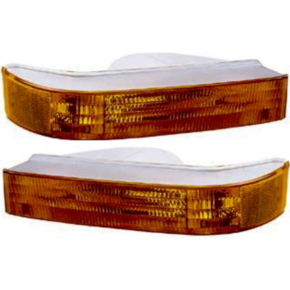 Front, Driver and Passenger Side Turn Signal Lights, Without bulb(s)
