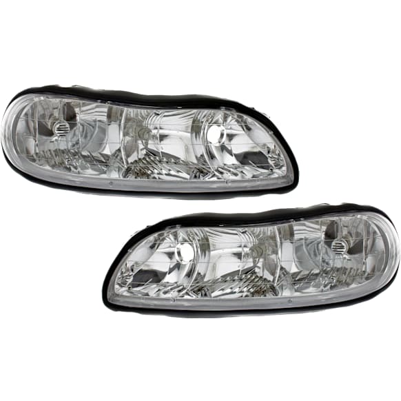 Driver and Passenger Side Halogen Headlight, With bulb(s), OE Replacement