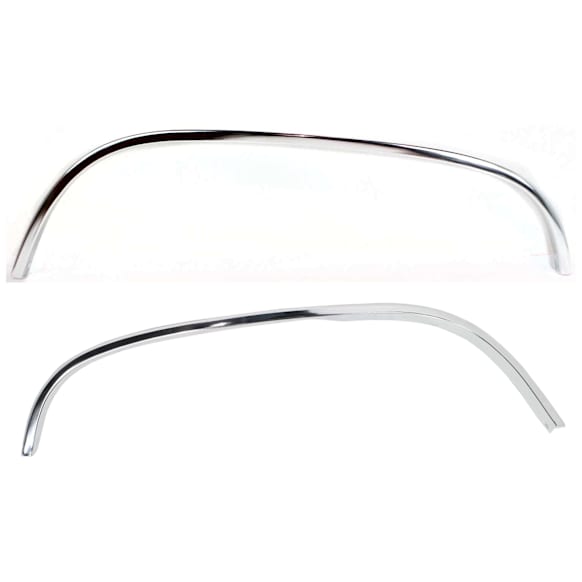 Front, Driver and Passenger Side Fender Trim, Chrome