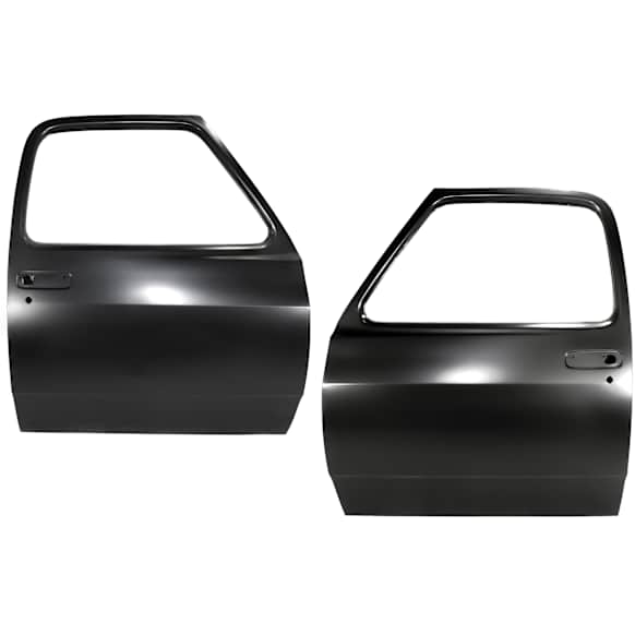 Front, Driver and Passenger Side Door Shell, With Holes For Door Handle and Key