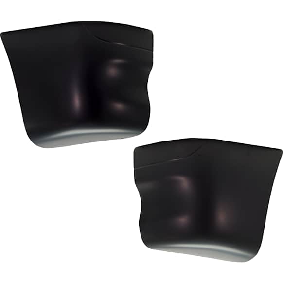 2007 Freightliner Columbia - Front, Driver and Passenger Side Bumper End, Painted Black, Plastic