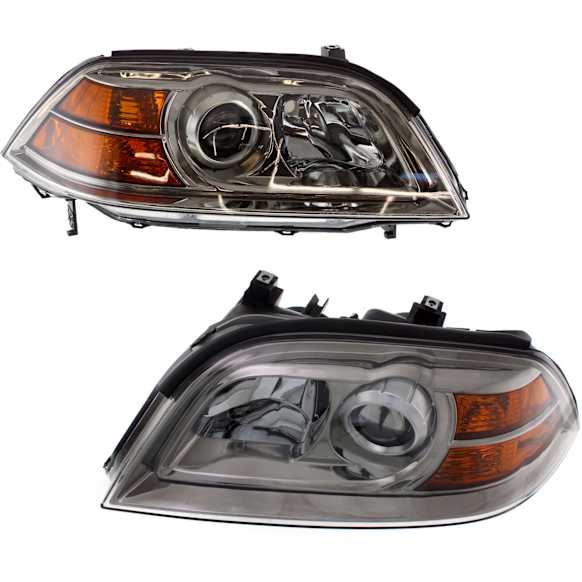 2004-2006 Acura MDX - Driver and Passenger Side Halogen Headlight, Without bulb(s), OE Replacement