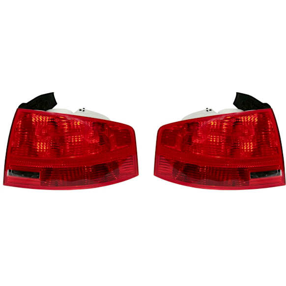 Driver and Passenger Side, Outer Tail Lights, with Bulbs, Halogen, Base Model