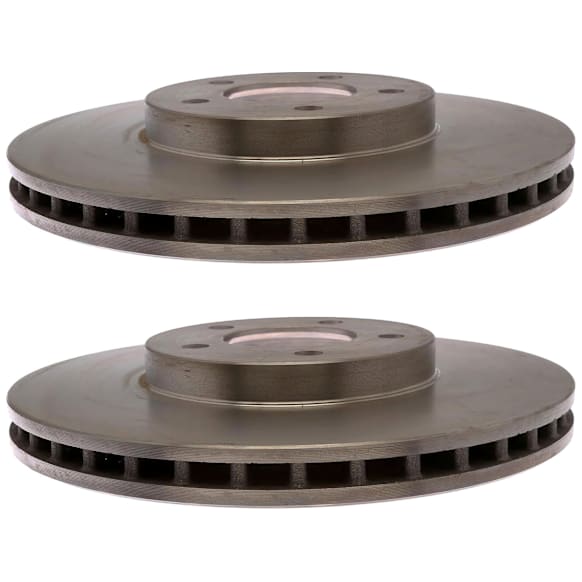 SET-AC18A566A-2 Front, Driver or Passenger Side Brake Disc, Plain Surface,, 4.6L, 8Cyl