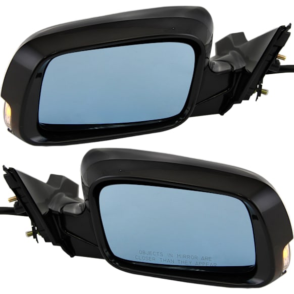Driver and Passenger Side Mirrors, Power, Manual Folding, Heated, Paintable, In-housing Signal Light, With memory, No Puddle Light, No Auto-Dimming, No Blind Spot Feature