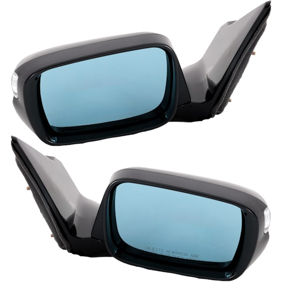 Driver and Passenger Side Mirrors, Power, Manual Folding, Heated, Paintable, In-housing Signal Light, With memory, No Puddle Light, No Auto-Dimming, No Blind Spot Feature