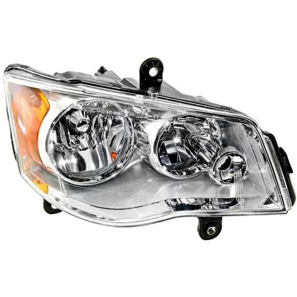 2008 Chrysler Town & Country - Driver and Passenger Side Halogen Headlight, With bulb(s), OE Replacement